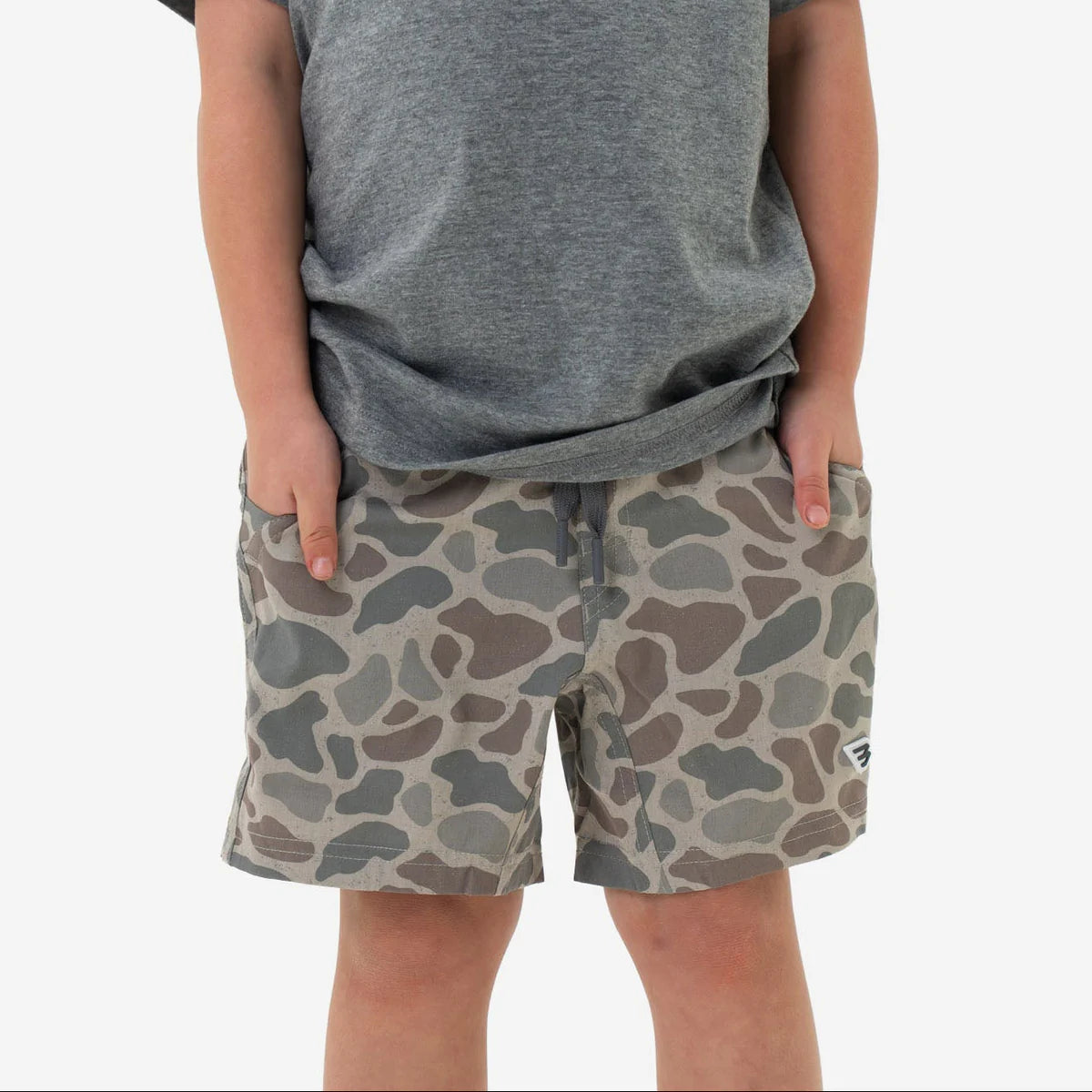 Burlebo Youth Athletic Shorts Classic Deer Camo