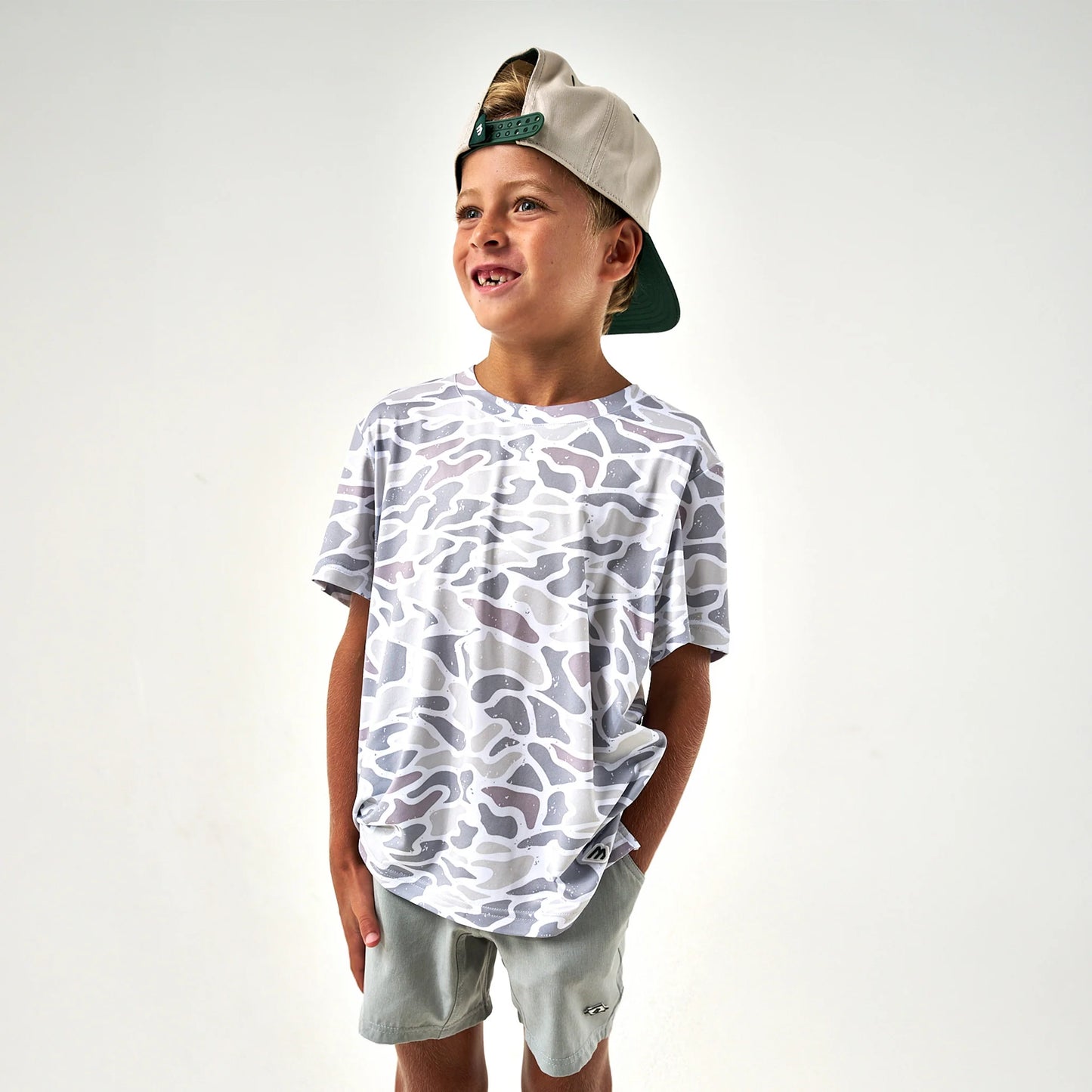Burlebo Youth White Camo Tee