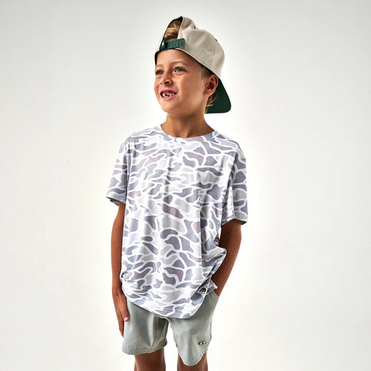 Burlebo Youth White Camo Tee