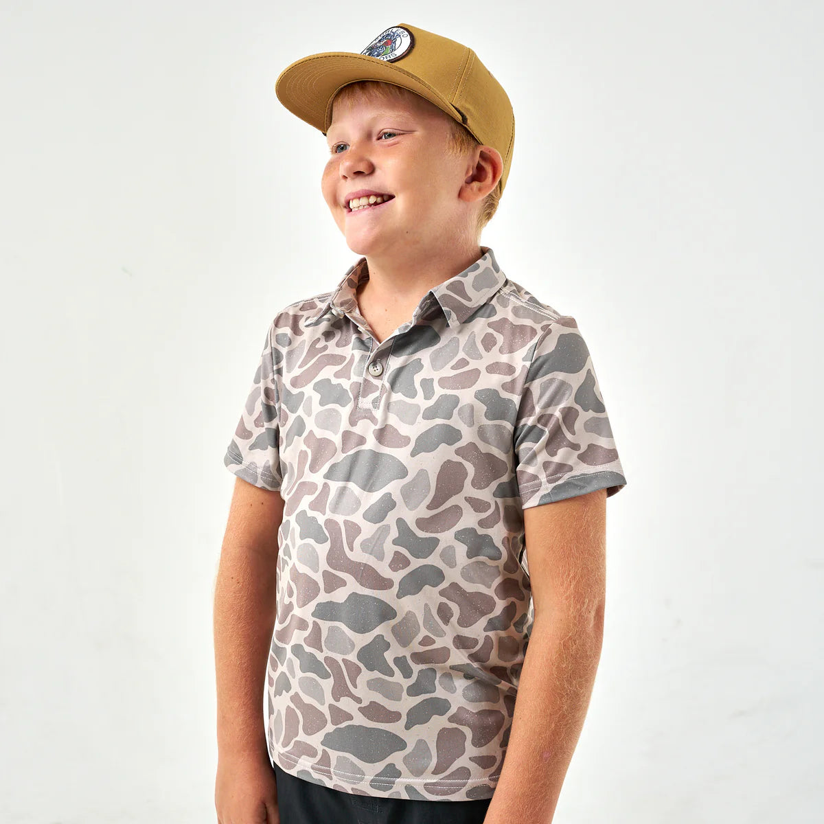 Burlebo Youth Classic Deer Camo Polo