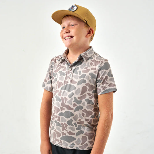 Burlebo Youth Classic Deer Camo Polo