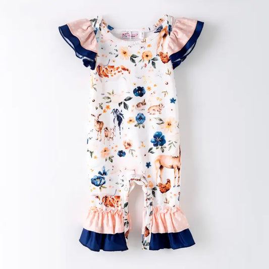 BLOOMING FARM BABY ROMPER