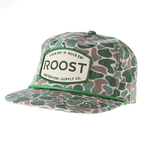 Roost Old School 6 Panel Camo Patch