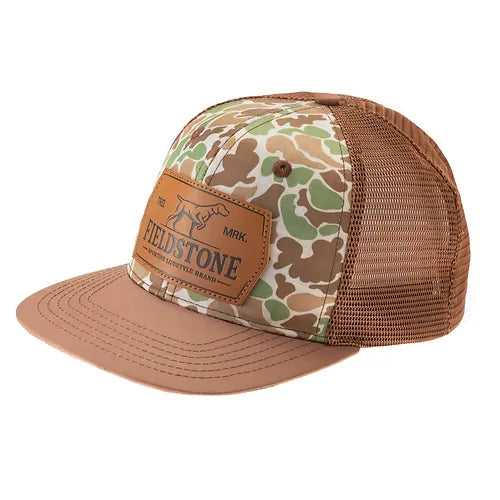 Mens Fieldstone Old School Brown Bill Hat