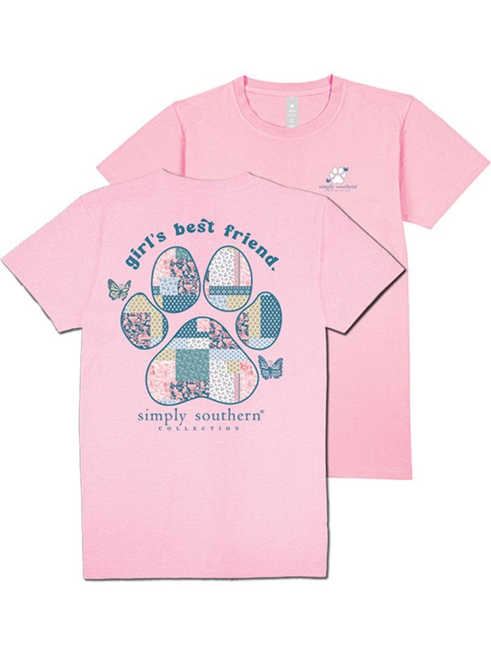 Simply Southern pawprint tshirt