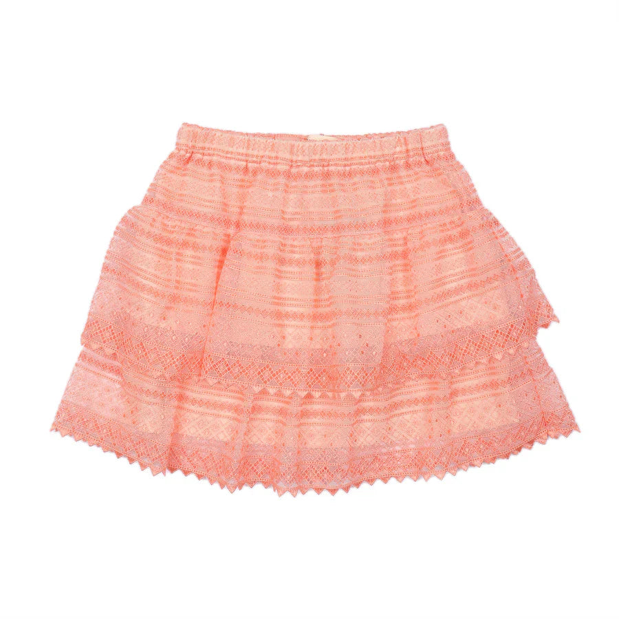 FOREVER YOUNG LACE TIERED SKIRT