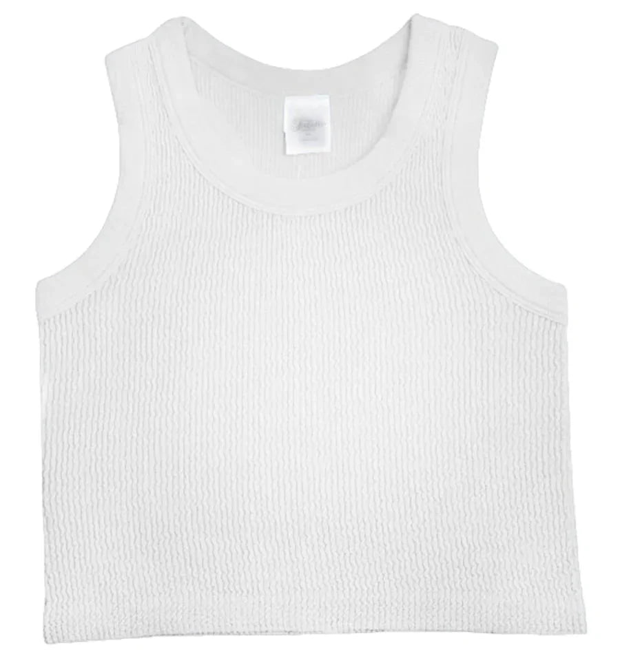 Sleeveless Smocking Tank Top