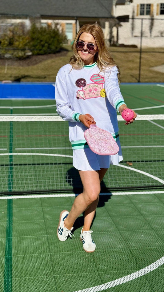 Simply Southern cross over waist band white